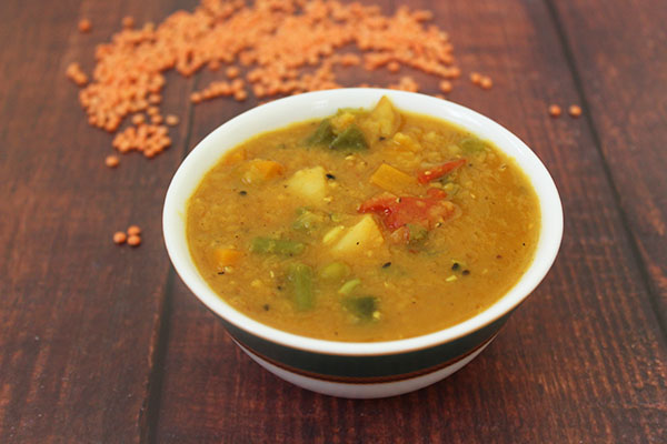 Masoor Dal, Masoor Dal with Vegetables - FoodBreeze